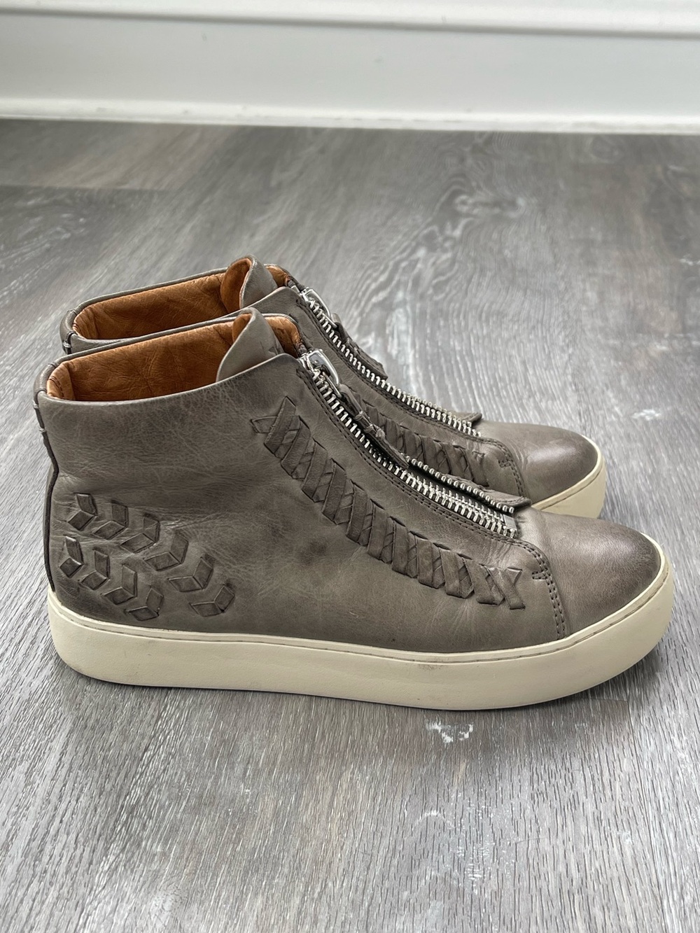 Frye Lena Whip Zip High Sneakers Size 6.5